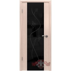 Межкомнатная дверь ВФД Рондо-триплекс  черный 8ДО5